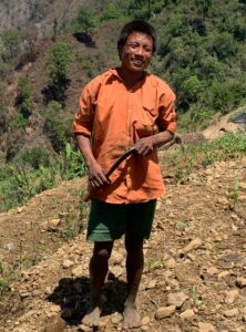 A Chepang man in Makwanpur, Nepal
